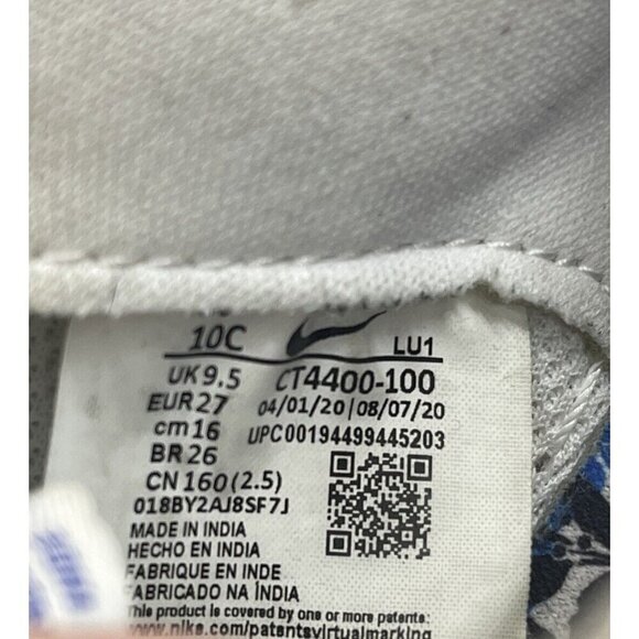 Nike Air Force 1 LV8 H020 Sisterhood White Royal TD Size 10C CT4400-100 Sneakers - Picture 8 of 10